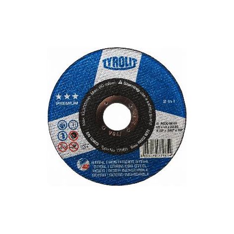FPLUS disco tirol.115x1 x22.2 a60q-bfp  premium , Disco corte fino metal.