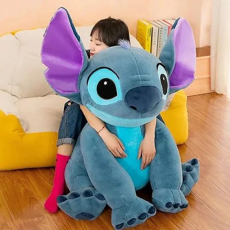 Peluche géante Angel et Stitch (2024), couple d'animaux kawaii, oreiller de sommeil en matière douce, cadeau pour enfants (1/2)