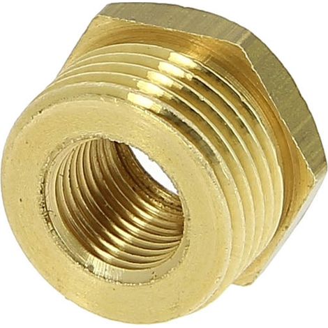 Anquier – Réduction laiton 6 pans Mâle 3/8 Femelle 1/8 – Raccord sanitaire – A.C.S. conforme – Application chauffage et sanitaire (1/4)