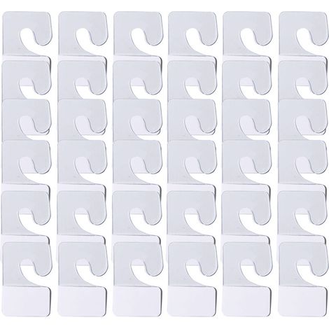 Bardusch-100 étiquettes adhésives transparentes pour suspension, résistantes et auto-adhésives, avec trou de suspension, idéales pour la présentation de produits en magasin.// (1/5)