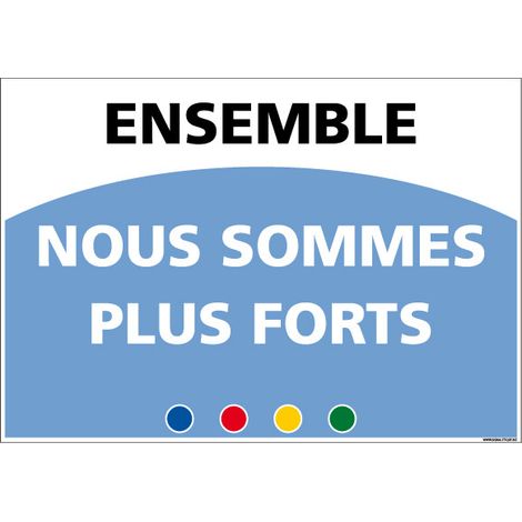 SIGNALETIQUE DE MOTIVATION - ENSEMBLE (D1008) - Adhésif - 300 x 210 mm