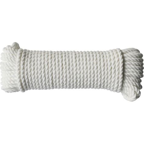 TrendLine Seil 20m Weiß Polypropylen PP Mehrzweckseil Allzweckseil Universalseil