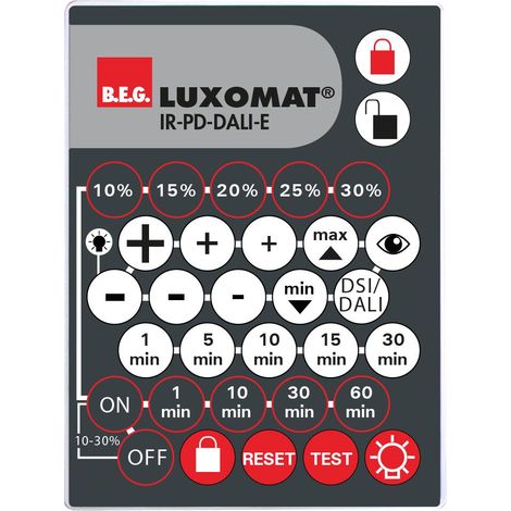 IR-PD-DALI-E télécommande à infrarouge pour PD DALI LUXOMAT 92122 (1/2)