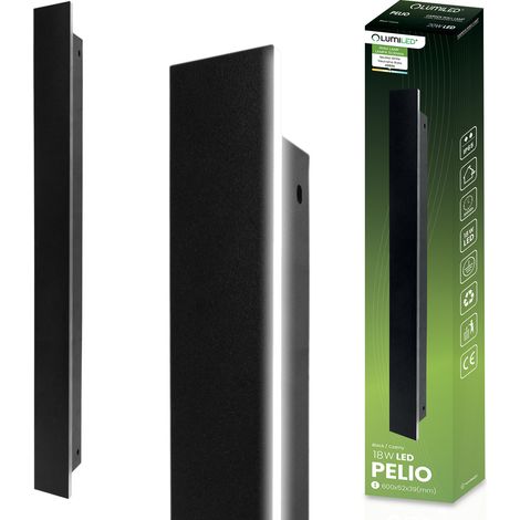 PELIO LED-Gartenleuchte zur Aufputzmontage, Wandleuchte, 18 W, 4000 K, IP65, LUMILED