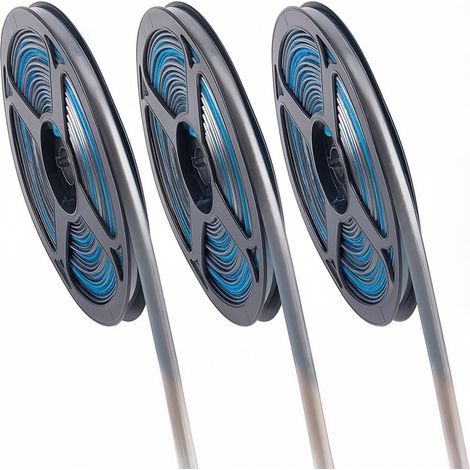 3 bandes de mastic autocollantes de 6 m et 8 mm de large pour carrelage gris, idéales pour les joints de carrelage en céramique. Bandes de finition décoratives pour salle de bain, comptoir, plaque de (1/5)