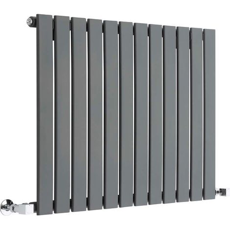Single Flat Panel Radiator Anthracite 600mm High 748mm Wide