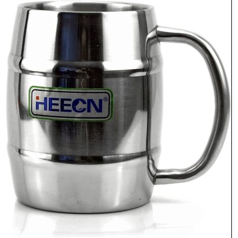 Stainless Steel Beer Glass Metal Beer Mug Stainless Steel Double Wall Mug (1/5)