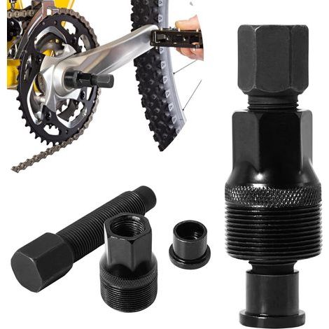 Fahrradkurbelabzieher, Fahrrad-Kurbelentferner, Abzieher für Pedale, kompaktes Kurbelabzieh-Set für Innenlager von Mountainbikes (1/5)