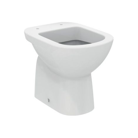 Vaso a terra scarico a pavimento bianco lucido con sedile slim - Ideal Standard i.Life - Con copri wc
