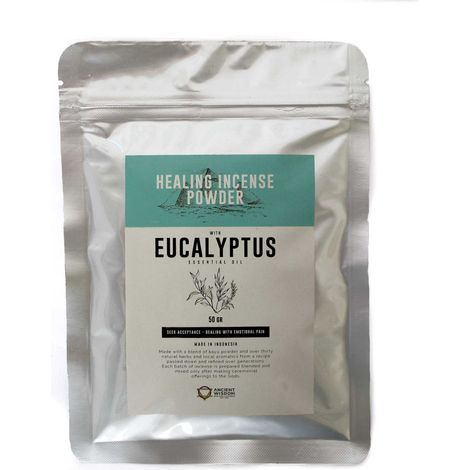 Poudre d'encens curative - Eucalyptus 50 g- Vendu par 1 (1/2)