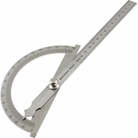 Instrument De Mesure D'angle Bâton Règle Rapporteur Scalimètre 150mm