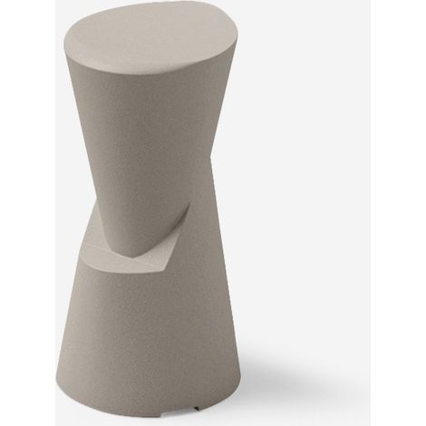 Sgabello design bar indoor outdoor in polietilene Dot - Beige (1/4)