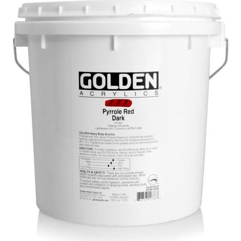 Peinture Acrylique - Golden - Rouge Pyrolle Foncé S8 - 3,78 L - Mixte - Expédition France