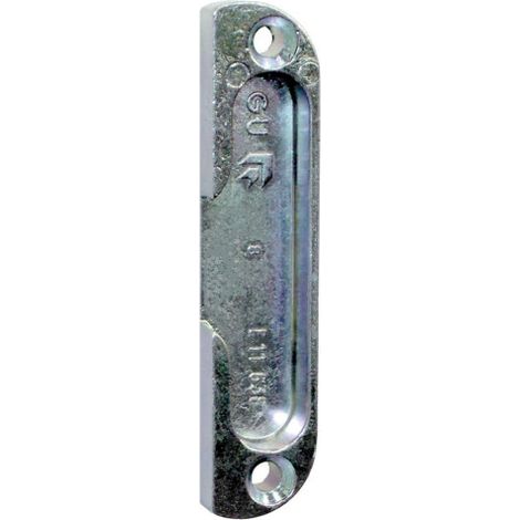 Ferco – Gâche de galet E-11638 – Longueur 85mm – Largeur 18mm – Épaisseur 9mm – Compatible serrure têtière 18mm