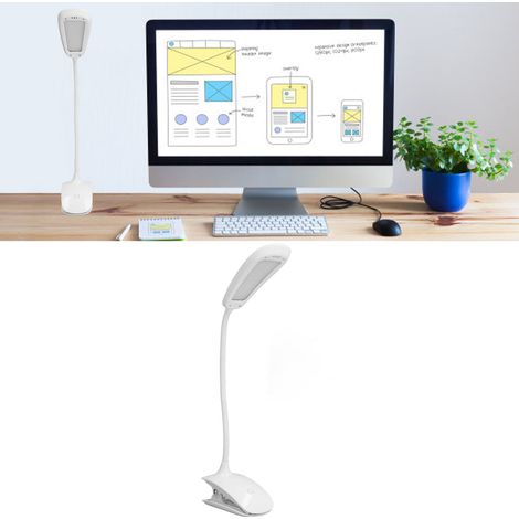 LED-Klemmleuchte für Schreibtisch, Leselampe, Leselampe für Studentenwohnheim, Klavierlampe, wiederaufladbare Notenclip-Lampe mit USB-Anschluss (1/5)