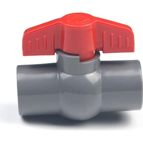 LYERCW – PVC-Kugelhahn, U-PVC-Kunststoffventil, gerade Verbindungsstücke zur Durchflussregelung und Absperrung. Anschlussstück für Bewässerungskreisläufe (φ32 mm) (1/5)