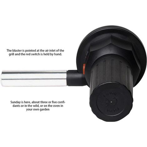 Mini souffleur électrique portable pour barbecue, idéal pour le camping et la randonnée. (1/5)