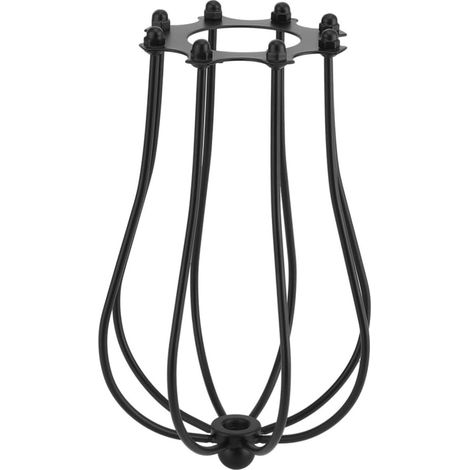 Abat-jour Fer Forgé Noir Style Vintage Décoration pour Bar Lampe Suspendue Rustique pour Salon et Restaurant