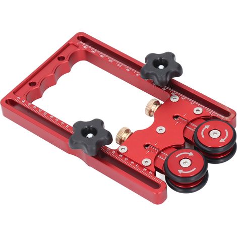 Rouleau de guidage d'alimentation pour scie circulaire de table, roulement unidirectionnel à double roue, rail de 160 mm, pour le travail du bois (1/5)