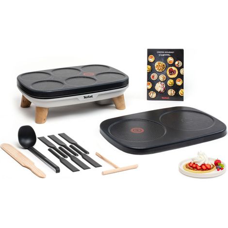 Tefal Gourmet Crepe-Maker 2 Platten grau 1100 W