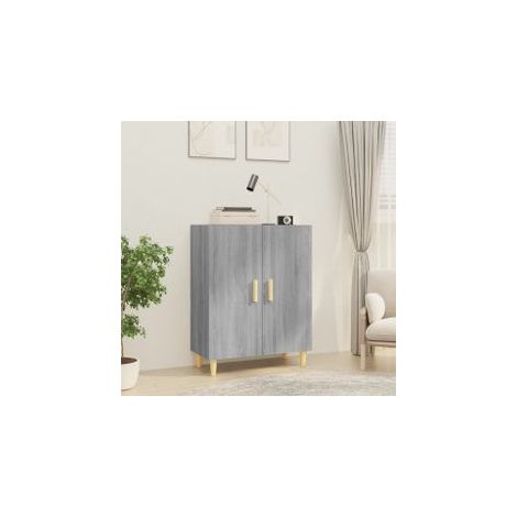 Buffet Sonoma gris 70x34x90 Bois d'ingénierie (1/5)