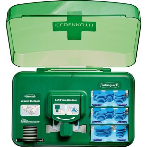 Wound Care Dispenser blue Erste Hilfe Spender CEDERROTH