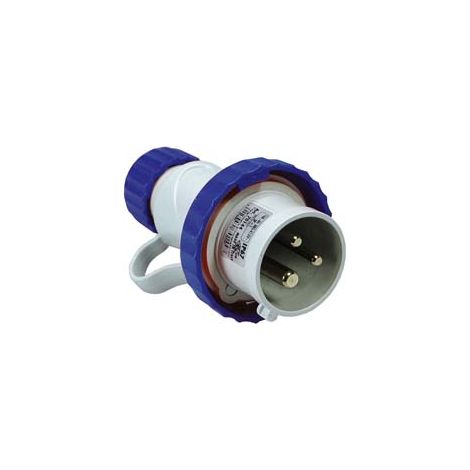 SPINA INDUSTRIALE VOLANTE ARGO BLU 2P+T CEE 309 IP67  16A colore blu 70140    FANTON