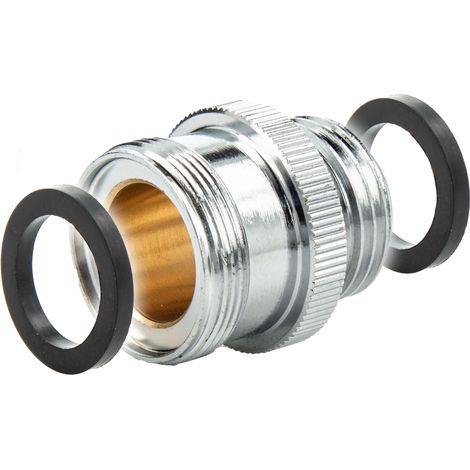 tecuro Mischdüse - Armaturen Adapter M24 x1 AG auf 1/2 Zoll Außengewinde, verchromt (1/4)