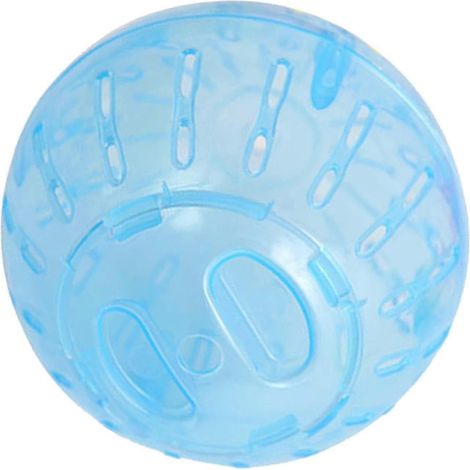 Balle d'exercice pour hamster 10 cm (4 pouces) transparente, roue d'exercice mignonne pour hamsters nains-Blue (1/5)