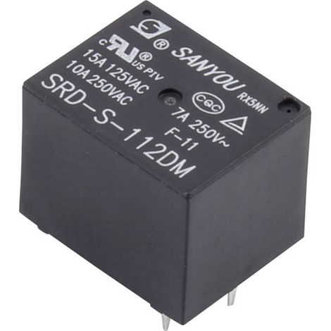 TRU COMPONENTS SRD-S-112DM Printrelais 12 V/DC 15 A 1 Schließer 1 St.