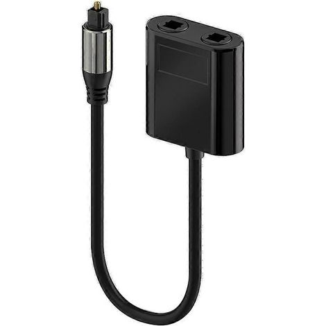 Répartiteur de câble à fibre optique 2 en 1, convertisseur Toslink pour TVHD, DVD, TV numérique, barre de son et amplificateur, port couleur vive (1/5)