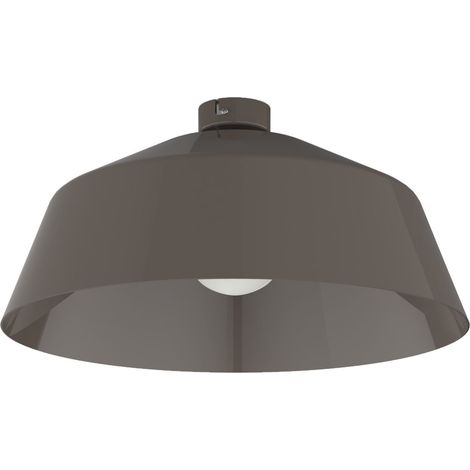 LUMICOM TOKYO Plafoniera, 1xE27, max 42W, metallo, tortora lucido, D.35cm