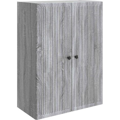 Wall-Mounted Cabinet Grey Sonoma 66 x 34.5 x 90 cm vidaXL (1/5)