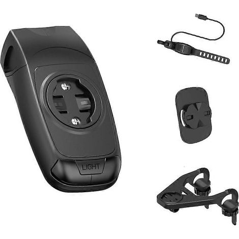 3-in-1-Halterung für Fahrradbeleuchtung, GPS, Computer und elektronischen Lautsprecher. Kompatibel mit Geräten von GARMIN, XOSS, BRYTON und IGPSPO. (1/5)