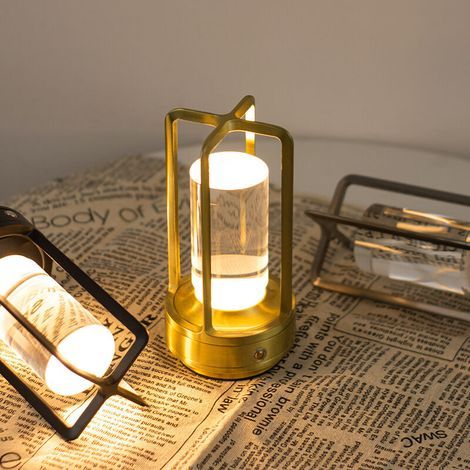 Lampe de bureau à chargement tactile Cross LED Bar Salle à manger Lumière Camping extérieur Hôtel Chevet Veilleuse (1/4)