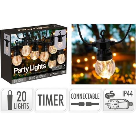 PROGARDEN guirnalda 20 bombilla led calida filamento le2200140