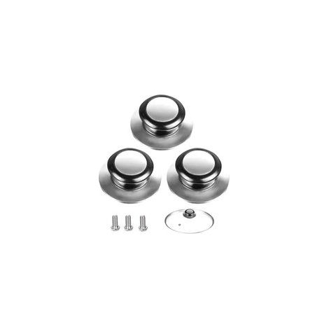 5 Pièces Bouton de Couvercle, Poignée Couvercle Casserole, Convient Pour Poignée de Couvercle en Verre, Couvercle de Casserole en Acier Inoxydable, Pour Les Ustensiles de Cuisine