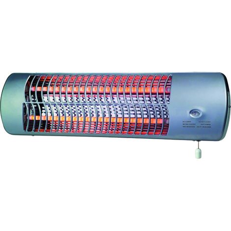 Chauffage Infrarouge Mural 1200 W – Réglette Halogène Électrique – Chaleur Immédiate & Silencieuse – 2 Puissances 600/1200 W – IP24 Salle de Bain – Fixations Murales Incluses (1/5)