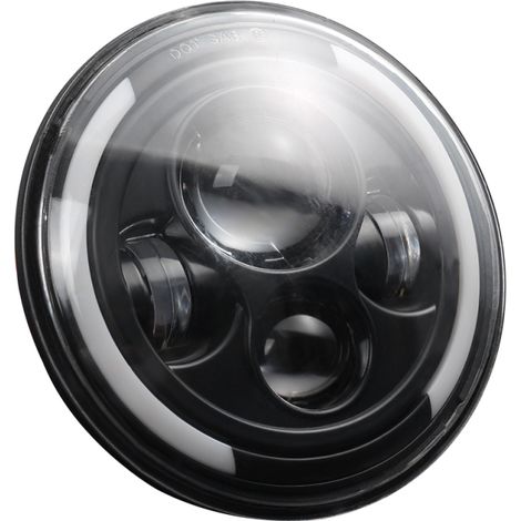 Phare LED 7 pouces 150 W rond H4 H13, 6500 K, feux de croisement/route, étanche (1/5)