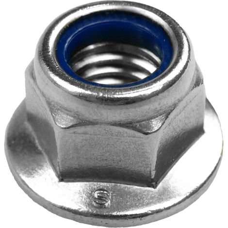 Reidl DIN 6926 Sicherungsmutter M 12, A4 blank, mit Flansch und Sperrverzahnung (1/2)