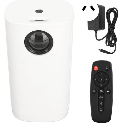 Mini projecteur LCD WiFi 1920x1080, écran partagé, entrée USB/AUX, compatible Android/iOS, prise AU, 100‑240V (1/5)