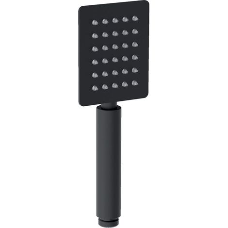 Lineabeta - Flache, quadratische Handbrause von Docia aus schwarzem Messing
