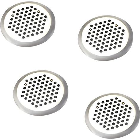 Grille de Ventilation, Grille Aeration Ronde, Grille de Ventilation en Acier Inoxydable, Grille Aération Trou en Acier Inoxydable, Penderies, Armoires, Meubles à Chaussures (1/5)