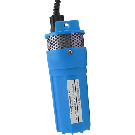 6,5-Liter-Solarbrunnenpumpe, leistungsstarke 12-V-Gleichstrom-Solar-Tauchpumpe für Bewässerungsteiche und abgelegene Wasserversorgungsgebiete, blau (1/5)