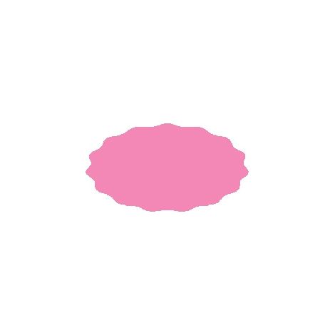 Etichetta per barattolo 5,5x3 cm per conserve, 80 pezzi, rosa opaco (1/2)
