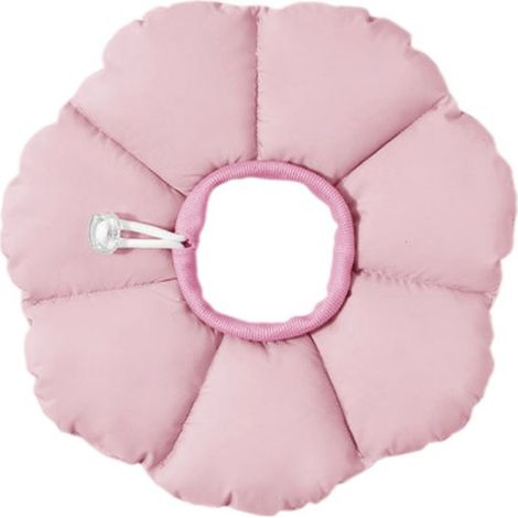 Collier conique pour chat mignon, empêche le léchage des plaies, imperméabilisation, récupération douce réglable, S rose (1/5)