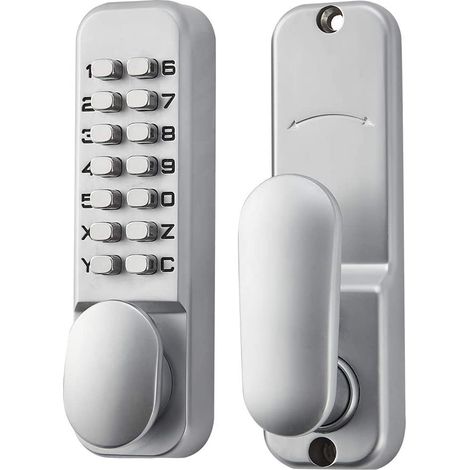 Galozzoit – Serratura a combinazione meccanica retrò per porte – Lega di zinco – Massima sicurezza senza chiave – Facile installazione per garage/hotel/ufficio (1/5)
