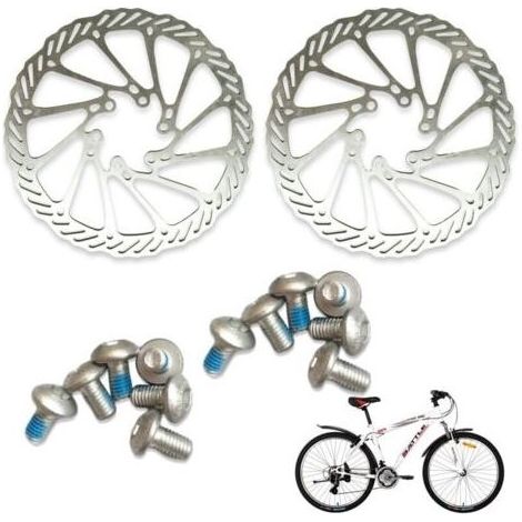 Ensemble de 2 vélos disques de frein en acier Inoxydable, 160 mm,Style 1 (1/5)