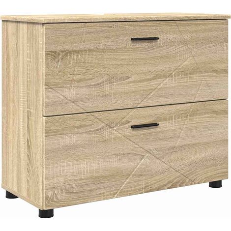 Gabinete de Baño con cajón Roble Sonoma 76,5 x 35 x 64 cm vidaXL