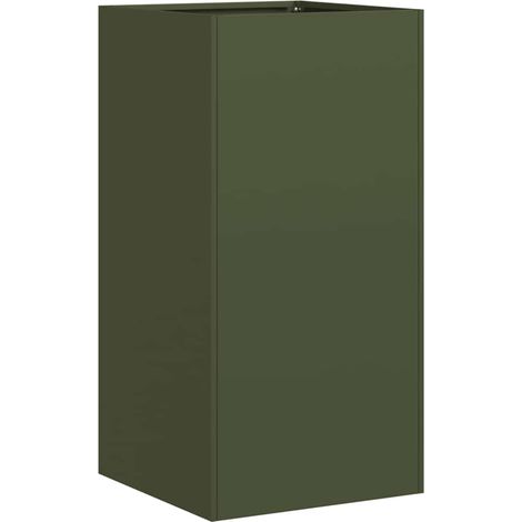 Maison Exclusive - Fioriera Verde Oliva 40x40x80 cm in Acciaio Laminato a Freddo